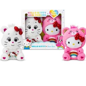 Hello kitty Care Bear Set of (2) Plush